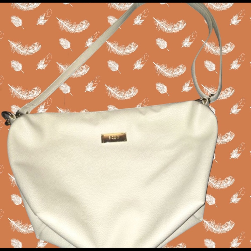 Cream BCBG Paris Slouch Purse NWOT